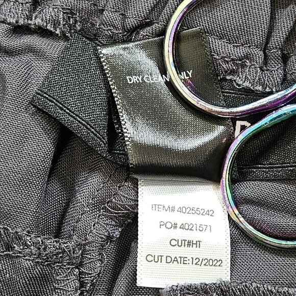 Torrid Pants Womens 14 Tall Charcoal Gray Linen Blend Cargo Tapered Pockets - Picture 9 of 14